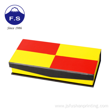 Gift printing vendors yellow red jewelry packaging box